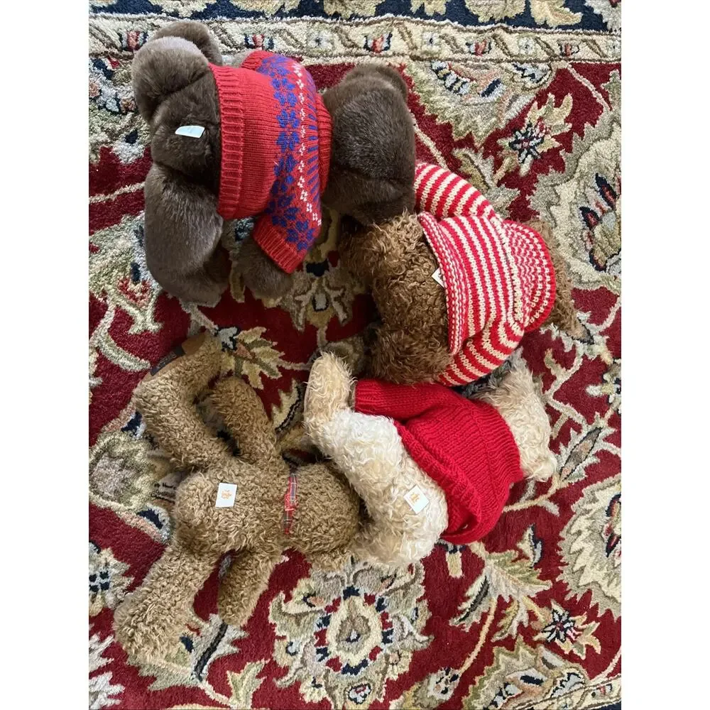 Vintage Bear LOT (4) Ralph Lauren POLO Giorgio Beverly Hills Y2k 90s Teddy